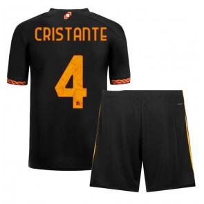Maillot de foot AS Roma Bryan Cristante #4 Troisième enfant 2023-24 Manches Courte (+ pantalon court)